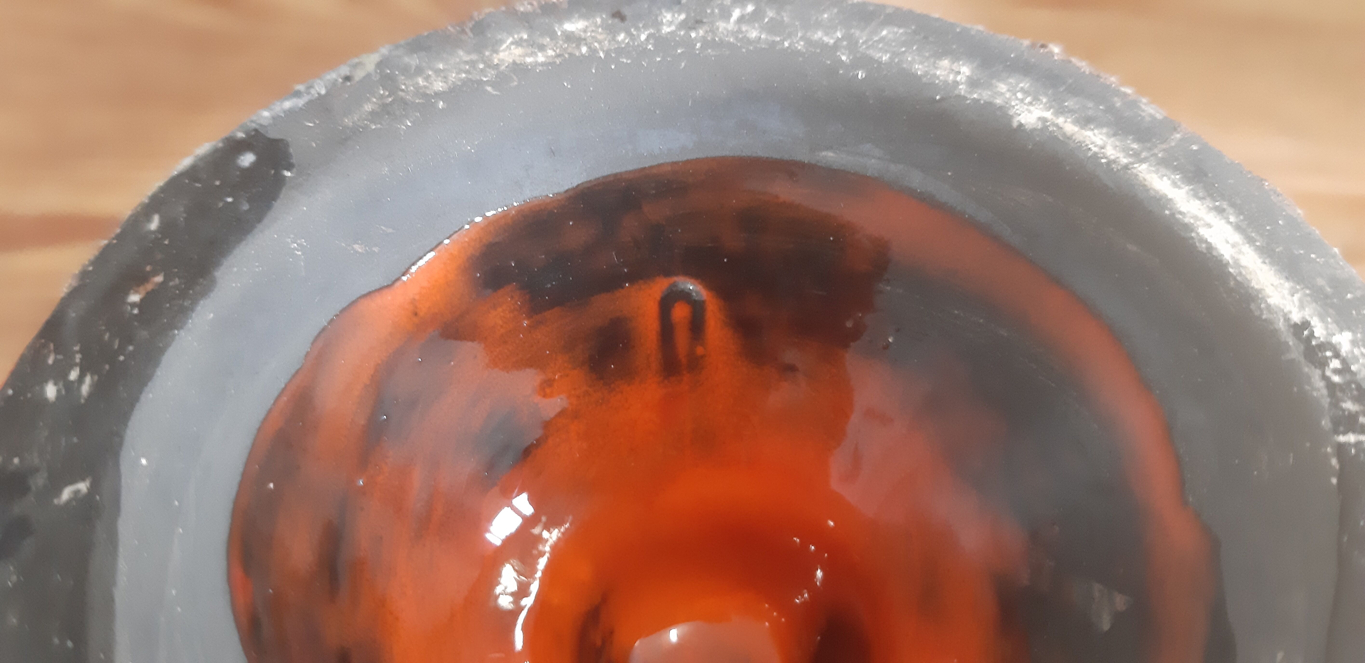 Vintage Vase in Glazed Ceramic