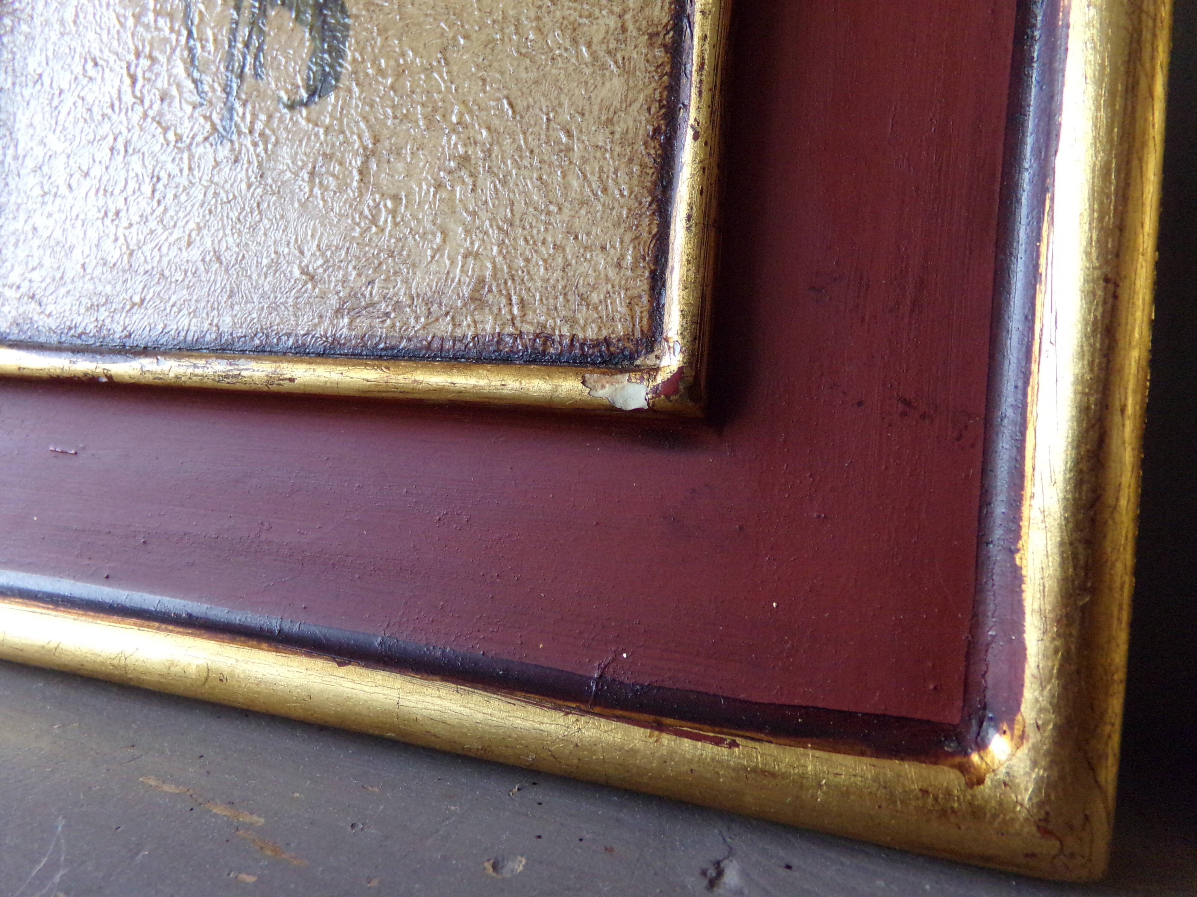 3 paintings with floral motifs