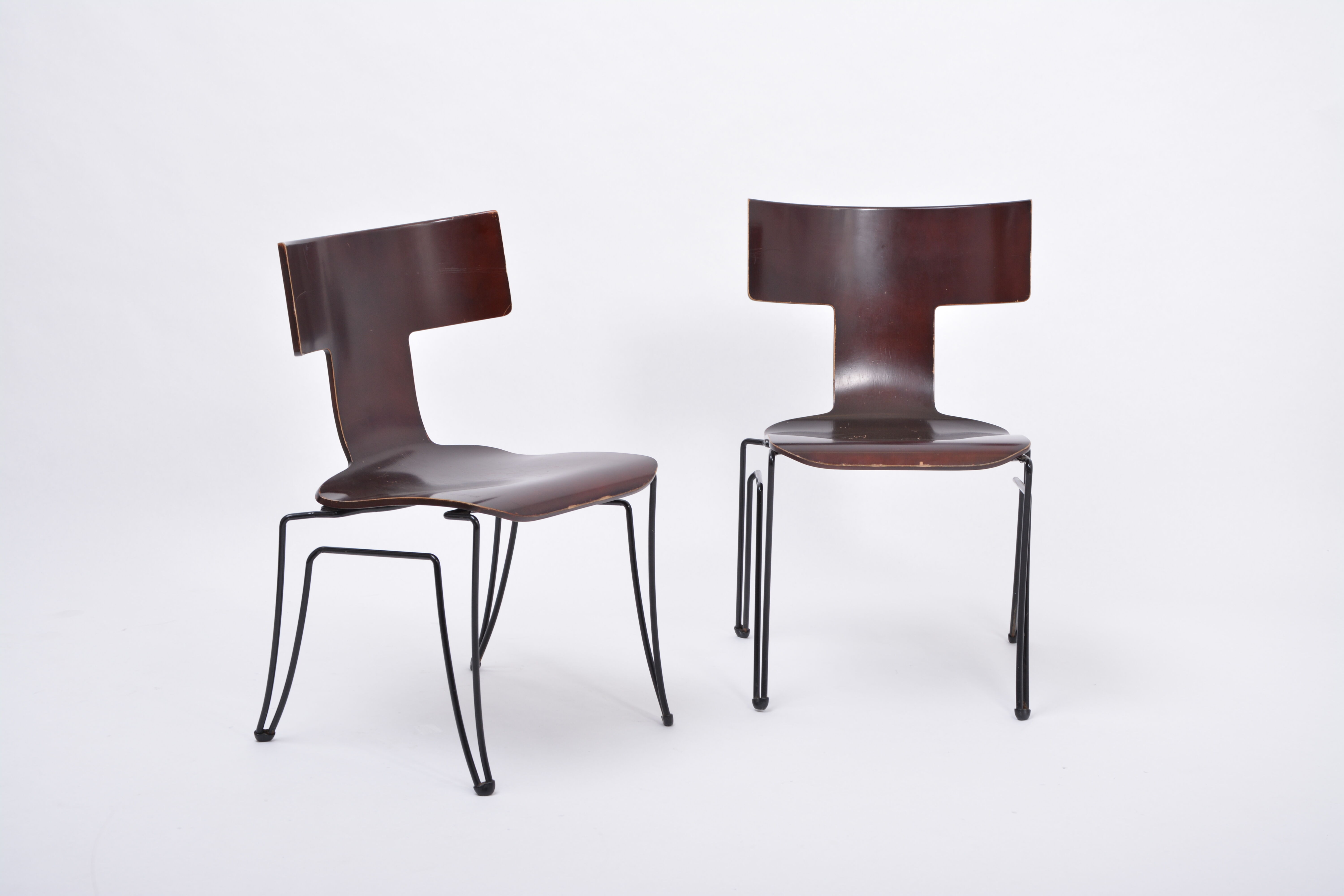 Pair of Vintage Anziano Dining Chairs by John Hutton for Donghia