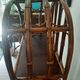 Vintage library 4 levels - wood, bamboo and rattan - retro 80s
