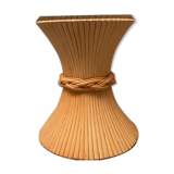 Table en rotin Maugrion, 8 couverts, repatinée