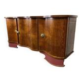 Buffet/armoire/meuble de rangement vintage de style art déco aux formes arrondies
