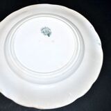 Sarreguemines set of 5 talking plates from the Bon Vieux Temps series, opaque earthenware.