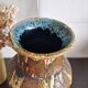 Large brutalist vase in Accolay enamelled stoneware signed Hubert GUY 1960s