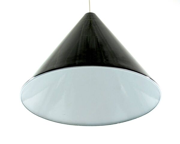 Pendentif de billard noir Arne Jacobsen Poulsen des années 1960
