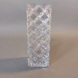 Molded glass vase cross 1940
