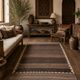Antique Sofreh Wool Kilim Rug from the 1930s, Undyed, Tribal Flatweave 157x89 cm
