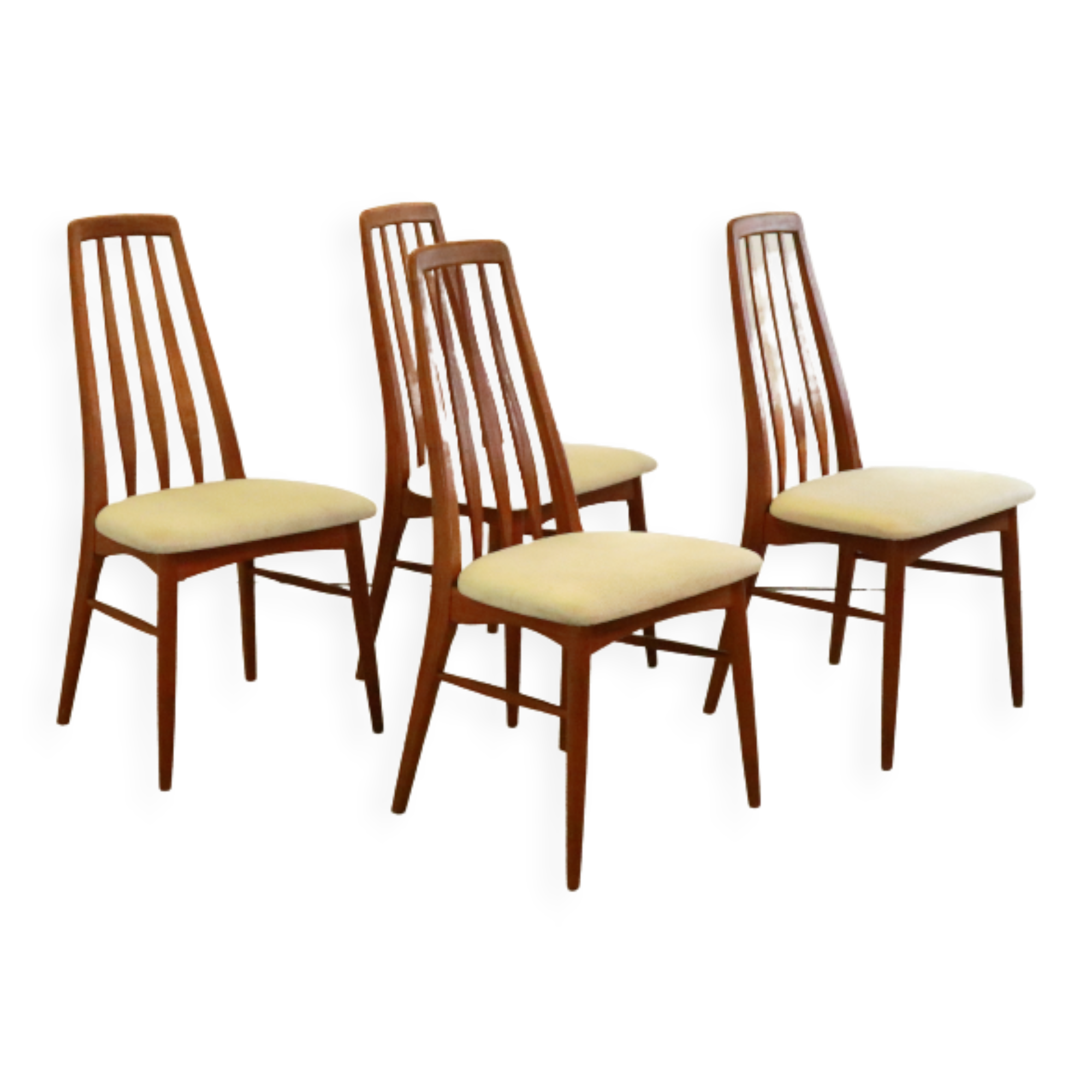 Set of 4 dining chairs Eva - Niels Koefoed 'Hvidovre'