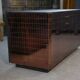 Set of 2 smoked mirrored dressing tables/jewelry counters with drawers 1970s