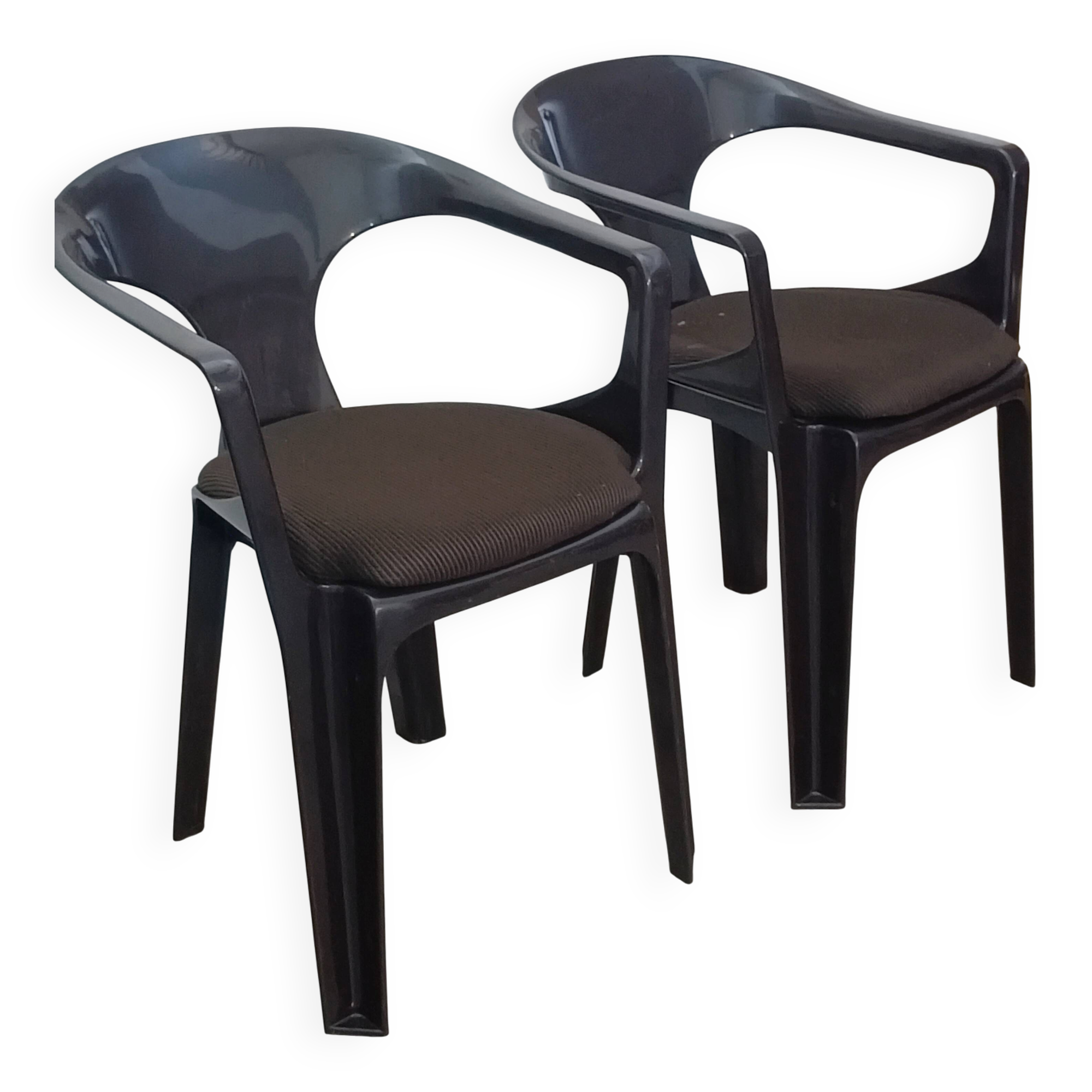 Pair of armchairs by Henry Massonet for Stamp 1974