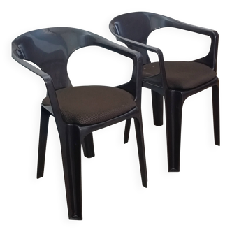 Pair of armchairs by Henry Massonet for Stamp 1974