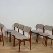 Mid-Century Model 49 Dining Chairs in Teak by Erik Buch for Odense Machine Gunning, 1960s, Set of 8