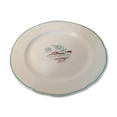 6 assiettes plates Luce Paris Art Déco