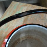 Orange enamelled kettle 60s/70s