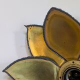 Paire appliques feuilles brutalistes