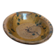 VALLAURIS Flat soup bowl antique Glazed terracotta 30.5 cm