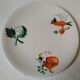 6 plates luneville garden/logo motifs