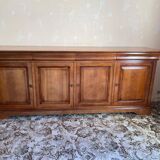 Enfilade Louis Philippe merisier 4 portes 240cm