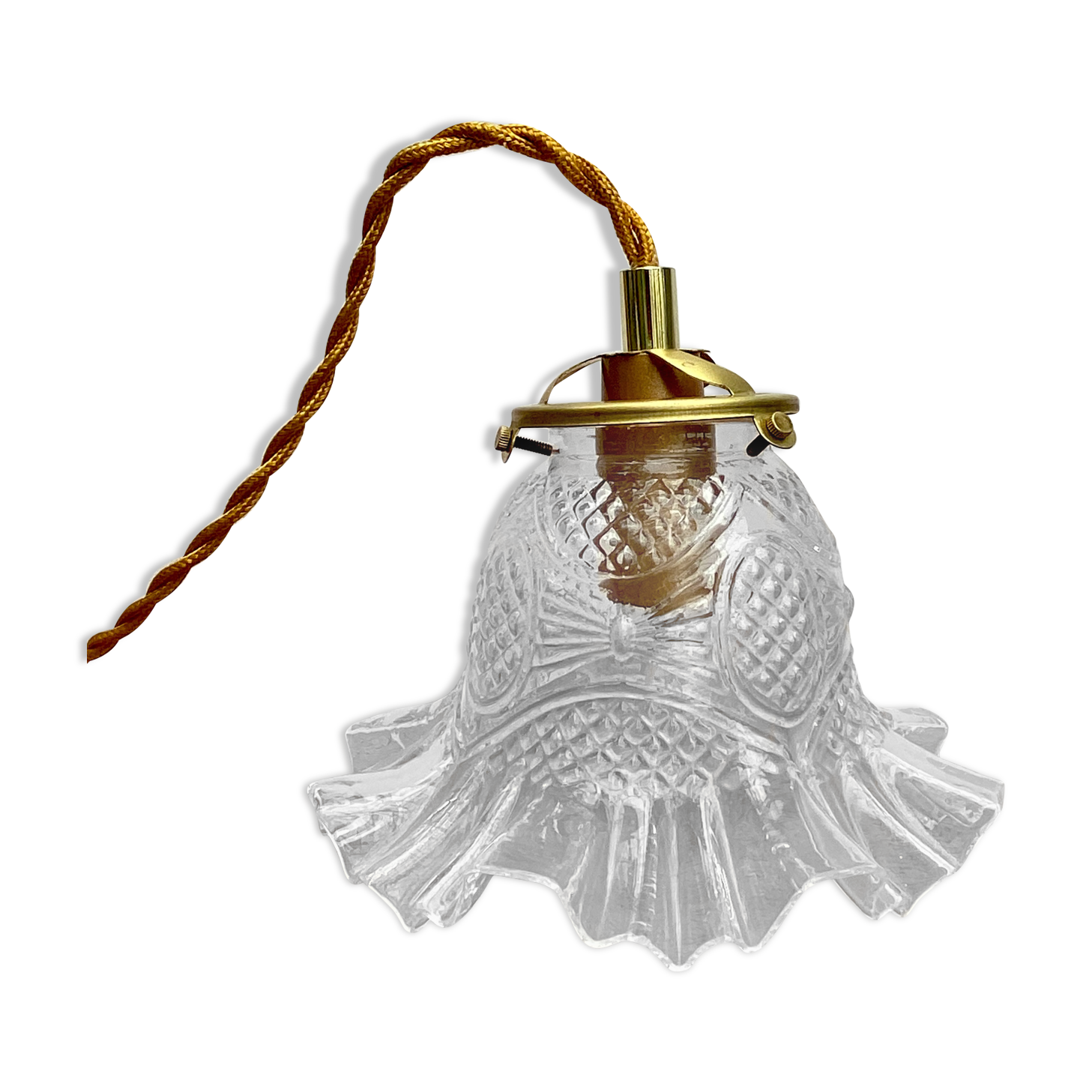 Vintage glass tulip walker