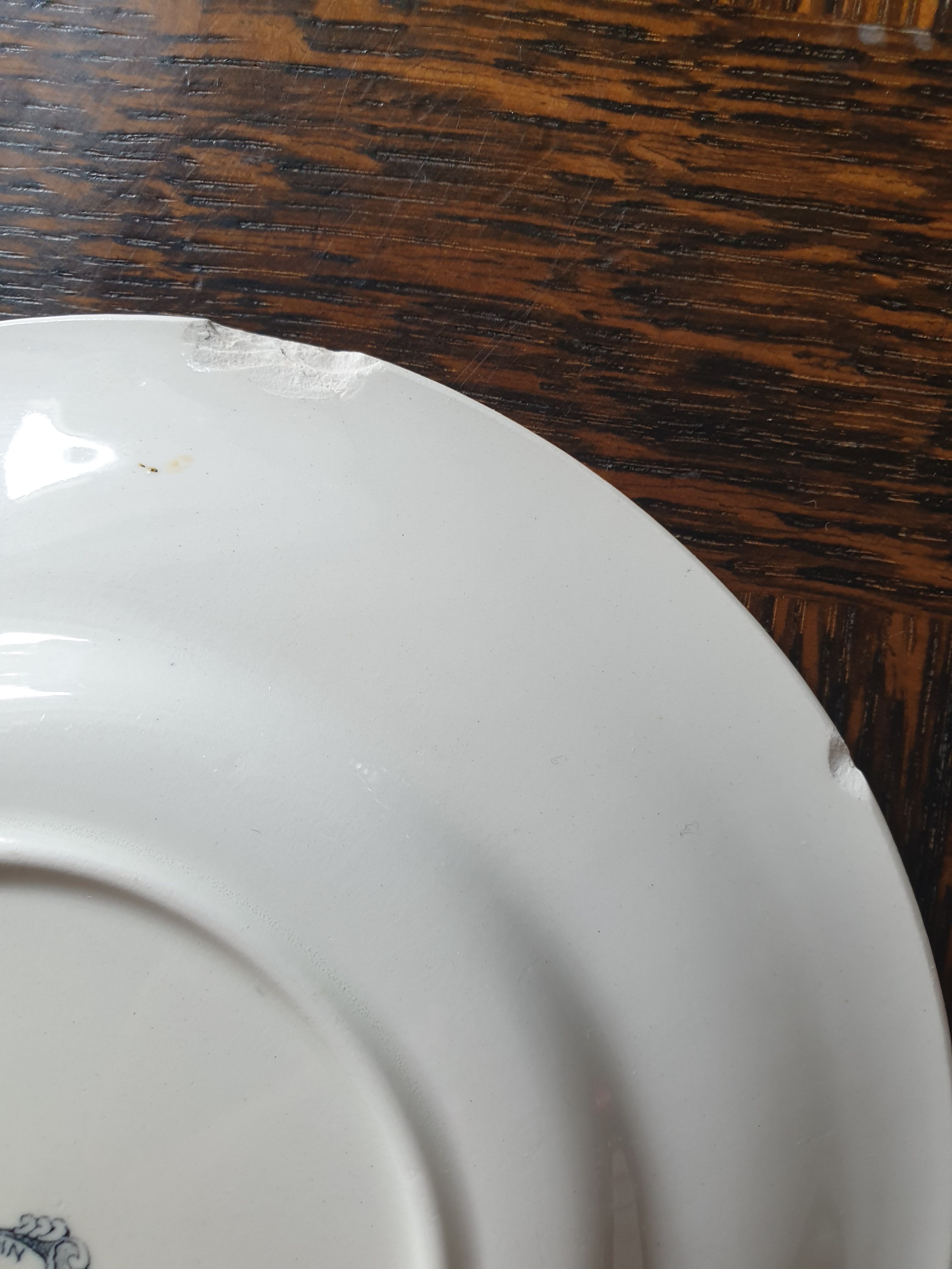 Old plate "the months of the year"