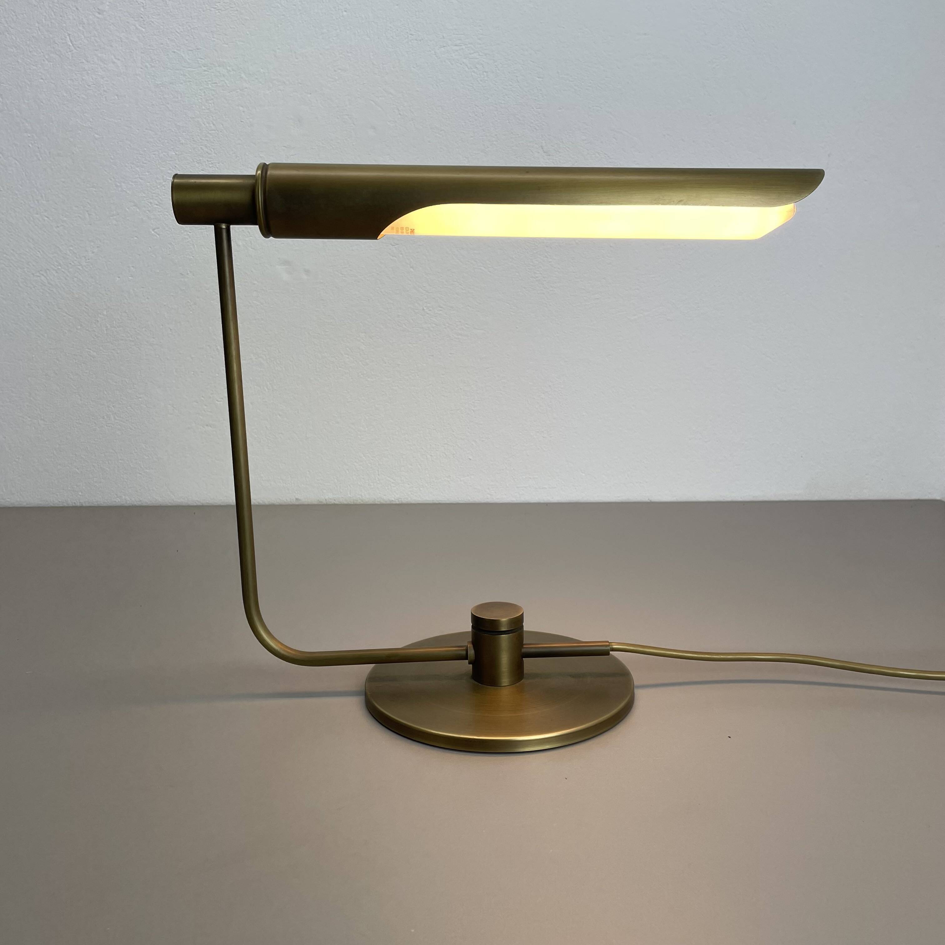 brass table Light by Rosemarie and Rico Baltensweiler attrib., Switzerland 1970s