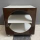 Space age cubic table in brown and white 1970s