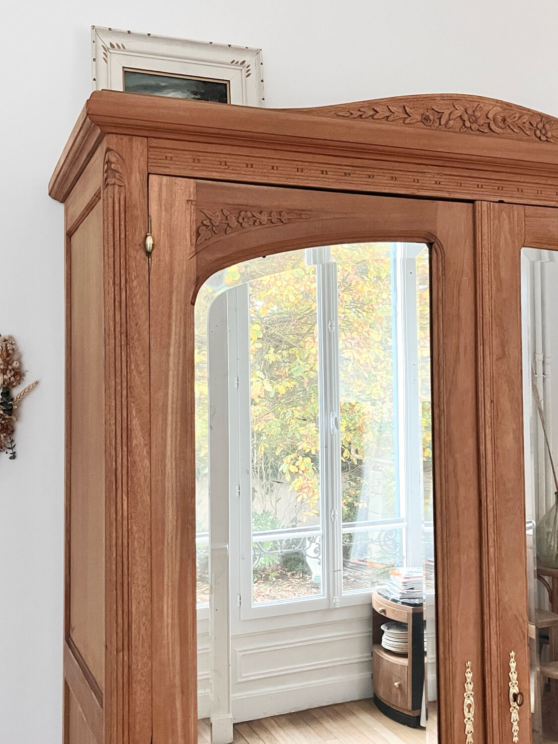 Fully restored mahogany wardrobe