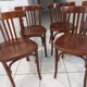Suite of 6 chairs of Vintage Bistrot 1970s