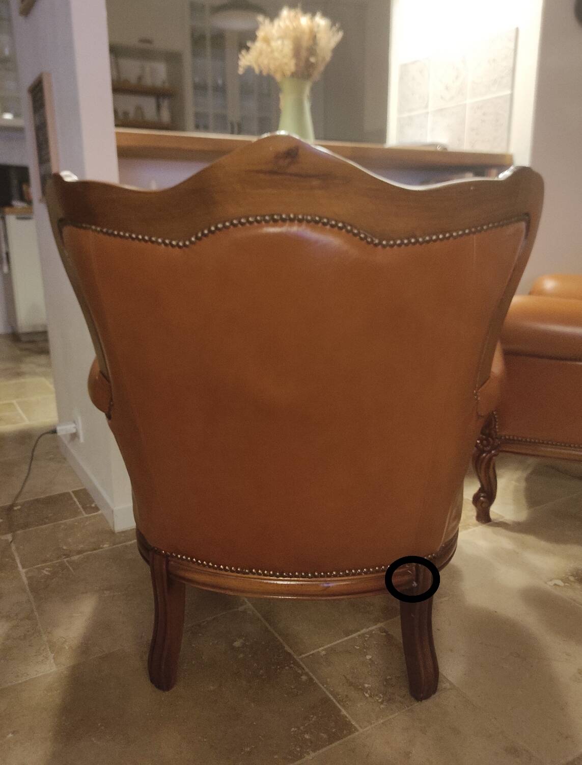 Pair of baroque armchairs