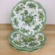 4 assiettes creuses Wedgwood Oriental Pheasants vert