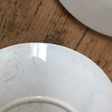 Set of 10 dessert plates in earthenware