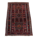 Hand-knotted rug of 308x210cm in oriental style with mainly red colours