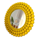Miroir décoratif jaune pop