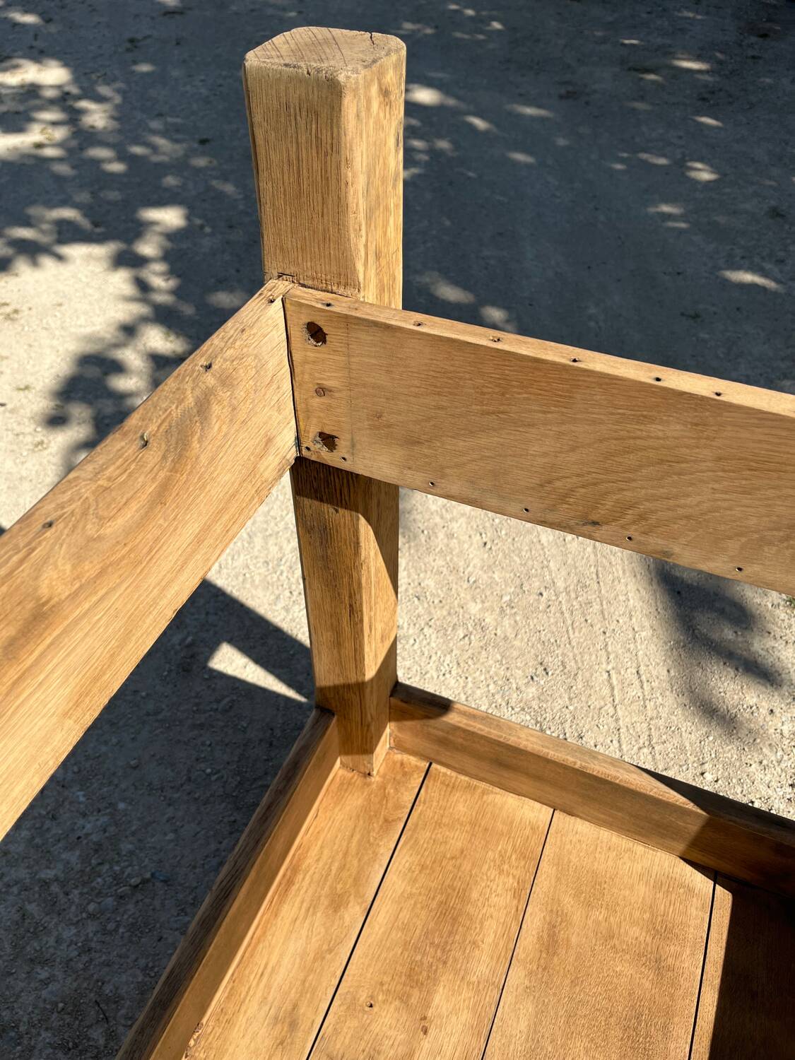 Small workbench made of solid oak