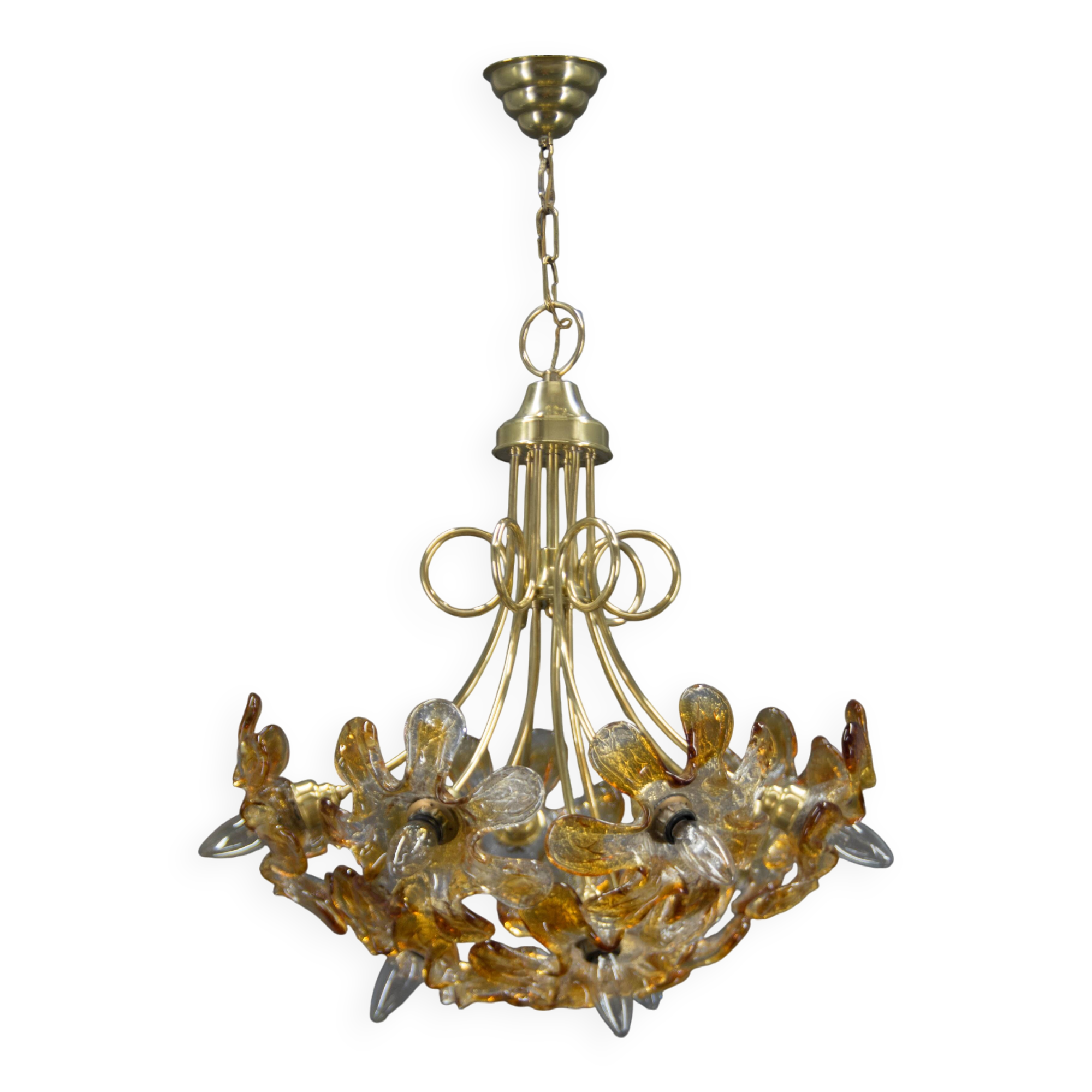 Murano Glass Chandelier, Italy, 1990s