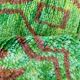 Green Beni Ouarain Berber rug with brown patterns, 1.45x1.10m