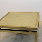 Table low gold etched