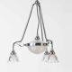 10" Chrome Holophane 'Stiletto' Chandelier