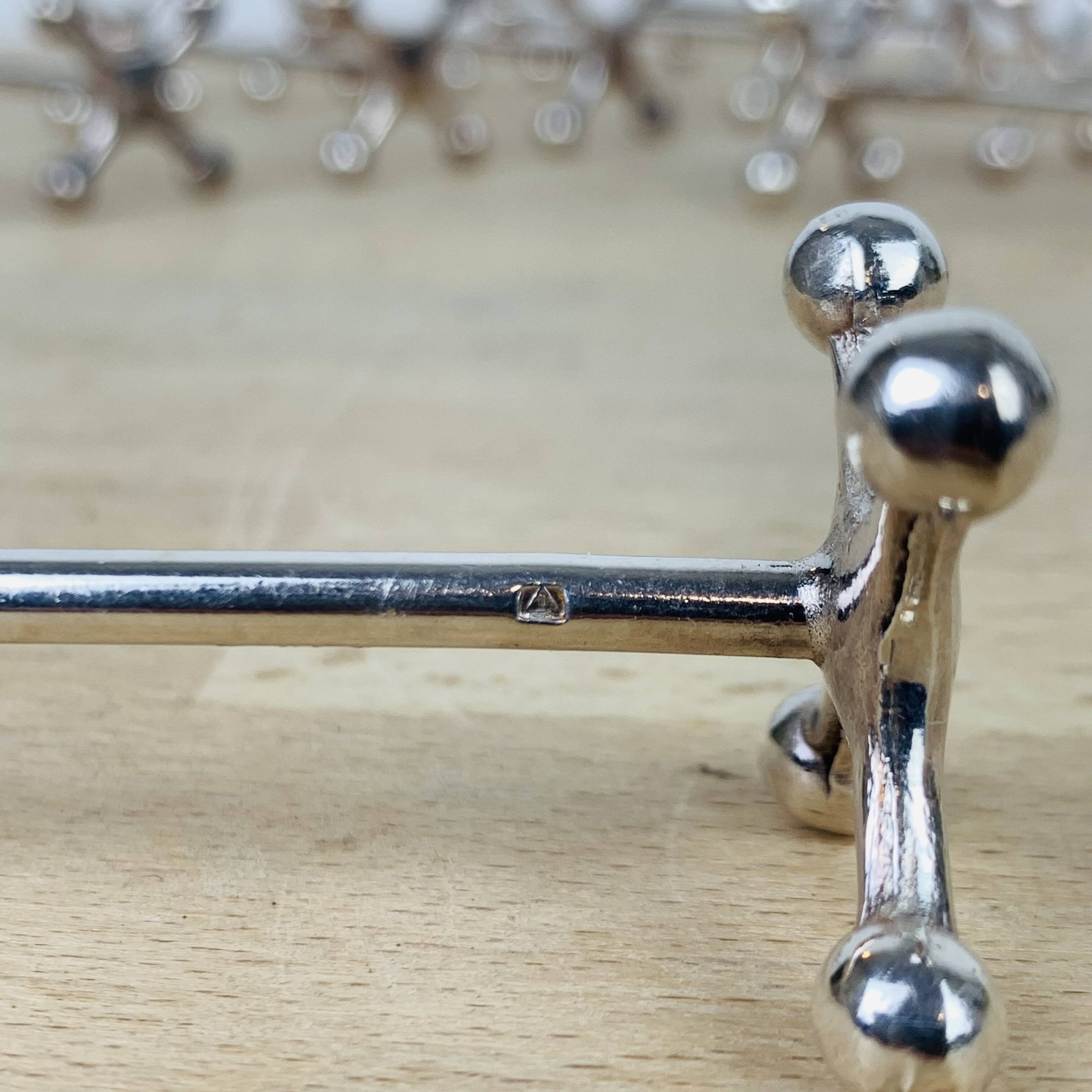 12 porte-couteaux métal argenté