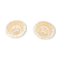 2 clear glass candle holders from Reims