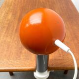 Mid-century space age magnetic clamp table or shelf lamp from the 1960s.