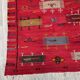 Kilim berbère unique et moyen, tapis rouge, kilim marocain, décoration rug
