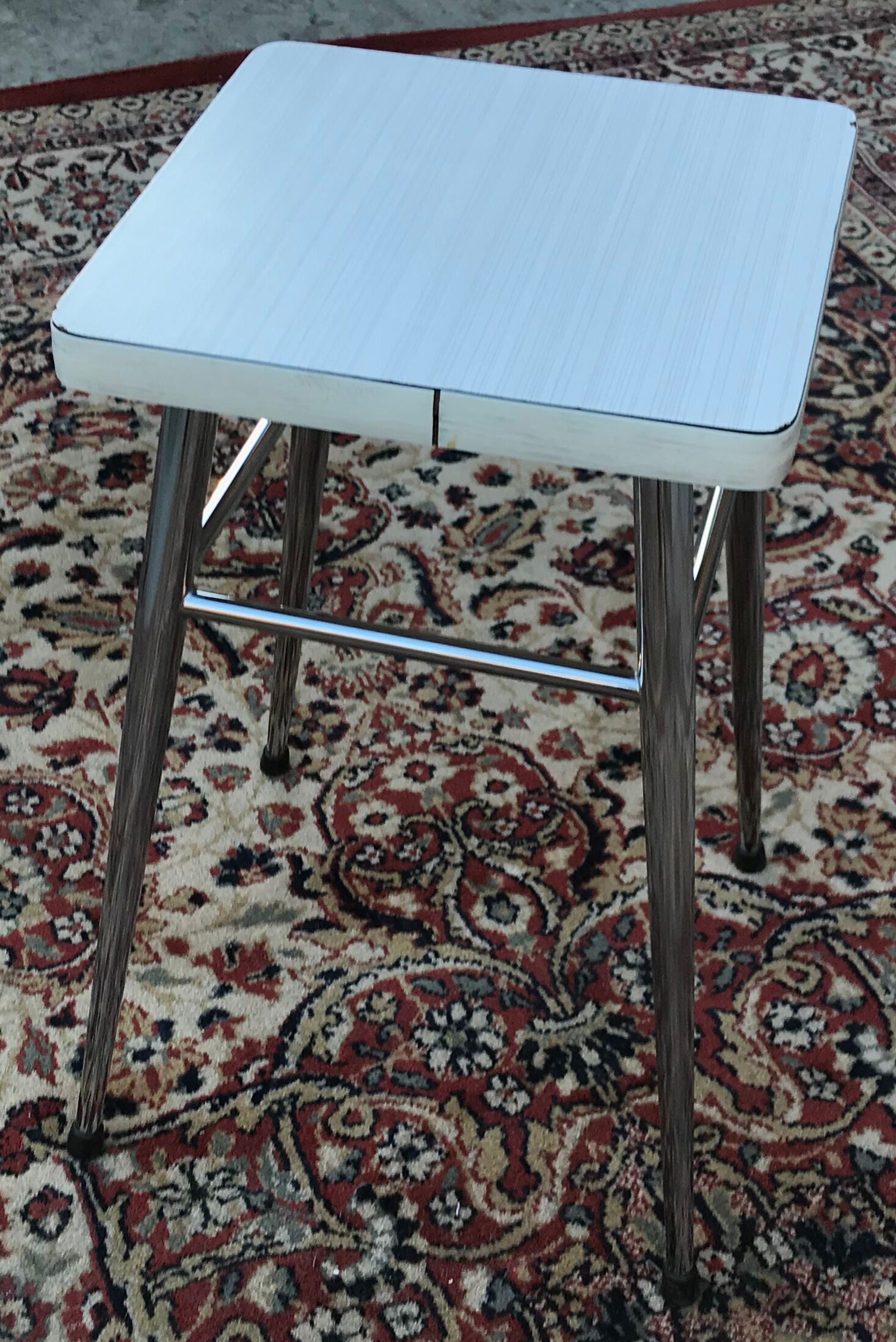 Chrome & Formica stool