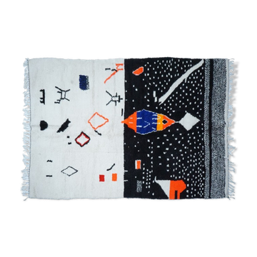 Colorful Berber carpet 303x196cm