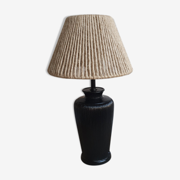 Lampe fil de jute