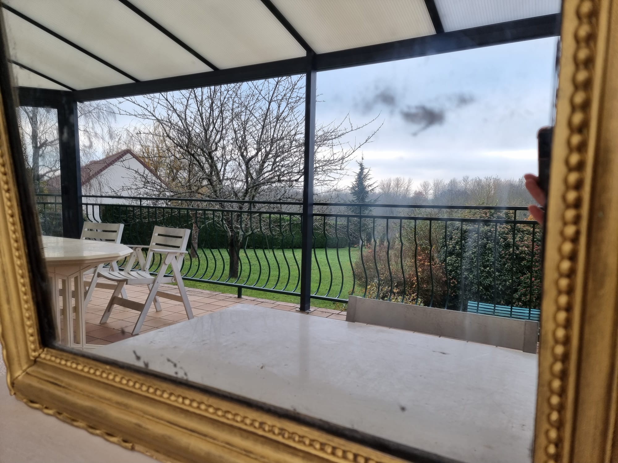 Old mirror of the Louis Philippe style 78x102cm