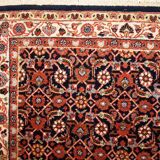 Vintage indian carpet tabriiz handmade 100cm x 130cm 1980s, 1c718