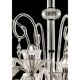 Refined Imperial “Rigadin” Chandelier in Transparent & Gold Murano Glass