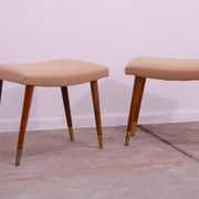 Pair of Scandinavian style stools by Vyčítal and Sedláček, Czechoslovakia, 1960s
