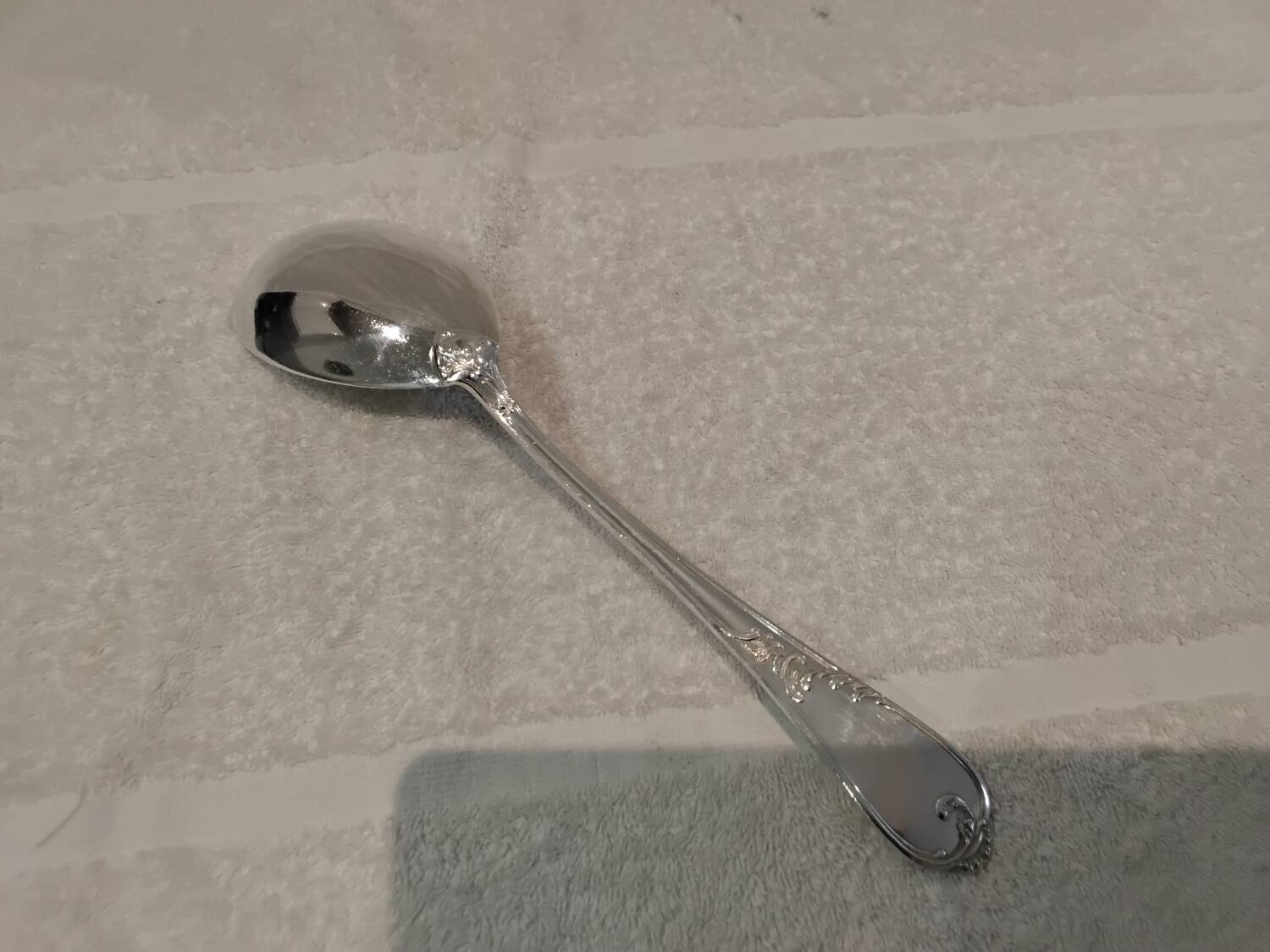 Rice serving shovel silver plated metal goldsmith cross Lorraine style LXV